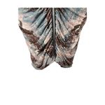 Pretty Little Thing Blue Snake Print Slinky Zip Front Collar Bodycon Dress Size 4 Photo 2