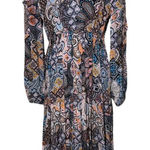 TAJ by Sabrina Crippa Paisley Beaded Midi Dress Sz. S Photo 0