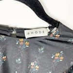 NEW Rhode Ella Belted Waist Long Sleeve Ruffle Mini Dress Needlepoint Bouquet S Photo 1