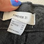 Forever 21 Black High Waisted Distressed Jean Shorts Photo 5