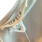 Illa Illa  Women's Ivory Long‎ Sleeve Scoop short jumpsuit M Photo 7