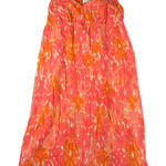 Time and Tru Womens XXL 20 Coral Orange Empire Dress Ruffle Tank Sleeves Lined Pink Photo 0