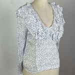 Anthropologie Hutch Ruffled V-neck blouse Photo 2