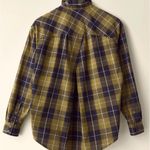 Garnet Hill  Essential Boyfriend Plaid Button-Up Shirt Sz:14 Photo 7