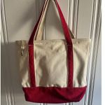 Lands' End canvas tote red Photo 1