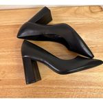 Calvin Klein Jasmine Womens Leather Upper Pumps Heels Shoes 8.5M Black Photo 1