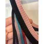 Rebecca Vallance Metallic Stripe Knit Maxi Dress Belted NWT Size M Pink Photo 6