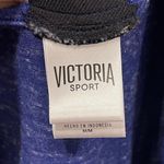 Victoria Sport Blue Purple Long Sleeve Open Back T-Shirt Photo 1