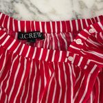 J.Crew NWOT Cotton Voile Beach Coverup Skirt Red & White Stripes Sz L Sold Out Photo 4