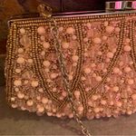 Nordstrom  evening Formal bag, purse, sparkly Beaded Blush Clutch Rtl $99 Photo 1