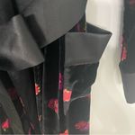 Victoria's Secret VICTORIA’S SECRET NWOT Velvet Floral Robe with Satin Trim Black Small Photo 5