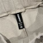 Comfrt Waffle Lounge Pant XS Wide Leg Sweatpants Neutral Pull On Comfy Pants Tan Photo 6