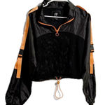 Redfox Black and Orange Bomber Jacket with Sporty Quarter Photo 0