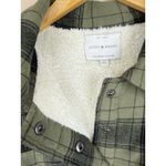 Lucky Brand  Womens Flannel Shirt Jacket Size L Plaid Fleece Lined Shacket Grunge Photo 7