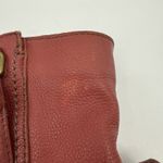 The Sak Red Leather Shoulder Handbag Purse Boho Hippie Photo 4