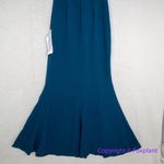 Dress the Population New! Dress‎ the Population dark teal georgina one shoulder bow crepe gown, S Photo 14