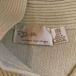 RD Style  Calandri Beige Poncho Cowl Neck Oversized Drape Sweater Size XS S Photo 2