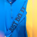 Nike Blue Fitted Long sleeve quarter zip pullover Photo 2