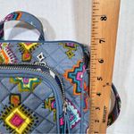 Vera Bradley  Blue Aztec Print Quilted Canvas Crossbody Handbag Purse Shoulder Photo 6