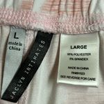 Jaclyn Intimates  Pink & White Drawstring Pajama Lounge Pants - Size Large - VGUC Photo 5