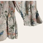 Saylor Clover Pink Floral Print Smocked Square Neck Puff Sleeve Top Size S Photo 7