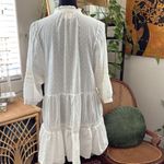 Anthropologie Vicenza Ivory Lace Swiss Dot Cotton Tunic Top Mini Dress Photo 2