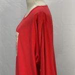 st. john's bay Long Sleeve Scarlet Red Essential Crew Neck Tee Top Size 2X Photo 5