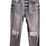 SLVRLAKE London distressed high rise straight leg jeans Size 26 Gray Photo 1
