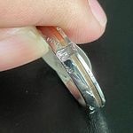 I love you pink crystal titanium ring size 9 Photo 5