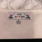 Poof New York White Ribbed Sweater Top Photo 1