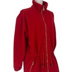 Bogner Vintage Fleece Drawstring Waist Jacket in Red Size L Photo 7