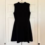 Club Monaco  Kaytee Funnel Neck Fit & Flare Sweater Dress Black NWT Medium Photo 6