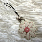 Coach 1.5" y2k  Vintage Daisy Flower Bag Charm Key Fob Photo 1