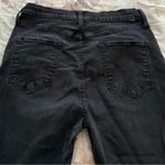 Mother High Waisted Rider Ankle Not Guilty Black jeans, size 32 designer grunge Photo 14