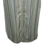 Cloth & Stone Anthropologie Green Striped Linen Blend Tunic Shirt Dress Size XS Photo 6