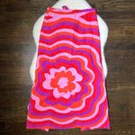 ZARA Pink Retro Floral Swirl Printed Linen Blend Midi Skirt Photo 0