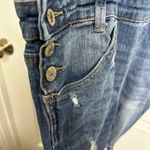 Almost Famous  Distressed Denim Overalls Size 5 Photo 3