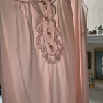 Vintage shadow line floral lace light pink dainty nightgown dress Size M Photo 3