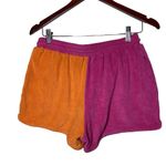 Solid & Striped The Charlie Terrycloth Short in Tangerine + Strawberry sz S Photo 4