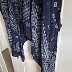 Ecote Navy and White Patterned Kaftan Photo 2