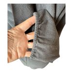 Andree by Unit Andree Shirt Women Small Gray Floral Embroidered Fleece Pullover Boho Cottage Photo 5