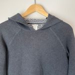 Aspen Fair Isle Hooded Pullover Sweater Apres Ski Cozy Hoodie Gray Size XS Photo 2