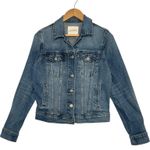 Lucky Brand  Denim Jacket Womens Small Blue Button Up Jean Classic Trucker Casual Photo 0