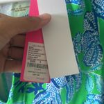 Lilly Pulitzer Floral Blue and Green Swim Dress S Photo 3