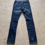 Miley Cyrus Authentic Y2K Max Azaria Size 5 dark wash distressed midrise straight jeans Photo 3