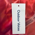 Outdoor Voices Tissue Wrap top in bright pink tie dye. New with tags. Size Large Photo 6