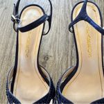 Caparros  Blue Satin Rhinestone Kitten Heels Womens 7 Formal Dressy Party Bling Photo 6