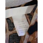 H&M  womens cheetah animal print short sleeve blouse size XXS oversized Photo 1