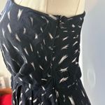 IRO Akubra One Sleeve Black Printed Crepe Mini Dress FR 38/US 6 Photo 7