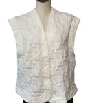 ZARA NWT Ivory Quilted Patchwork Vest Bloggers Fave SZ- Medium / Length Photo 2